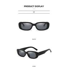 1PC Men's And Women's Small Box Fashion Glasses, European And American Street Photography, Glasses - Black - View 5