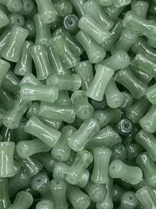 30 顆 6*12 毫米純色玻璃竹珠用於手工手鍊、diy 珠寶製作、項鍊、耳環、鑰匙鏈 - 6x12mm竹節珠 - 查看 10