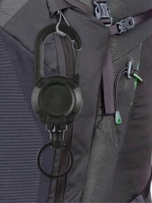 1 件男士（圆形）伸缩钥匙扣，防丢失钥匙圈，带弹簧钩。便携，适合日常和户外使用休闲弹性钥匙扣 - 先进的防盗设计，收缩顺畅 - 非常适合户外露营和野餐探险 - 安全钥匙扣 - 多功能伸缩扣钢丝绳钥匙链 - 易于拉动、防丢失、回弹、耐用 - 非常适合户外露营和徒步旅行 - 黑色 - 查看 10