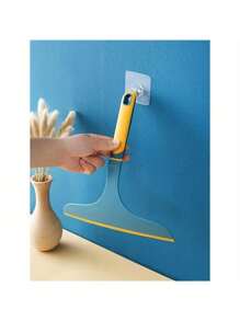 1pc Glass Cleaning Squeegee Household Glass Scraper Double-Sided Window Glass Cleaning Tool - Dark Green - View 3