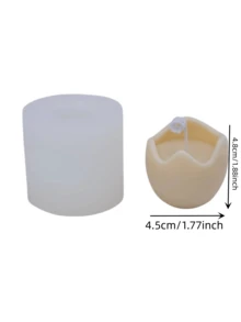 Easter Egg Shell Candle Mold Breaking Day Silicone Mold Diy Scented Candle Making - White - View 3