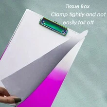 1個重型剪貼板,a4信封大小的漸層亞克力剪貼板,適用於護士、學校和辦公室,在剪貼板上設有筆套和低至夾子,適用於學生、女性和男性,尺寸為12.2 X 8.67英寸 - 綠色 - 查看 5