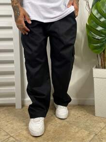 CALCA CARGO MASCULINA - Preto - Visão 1