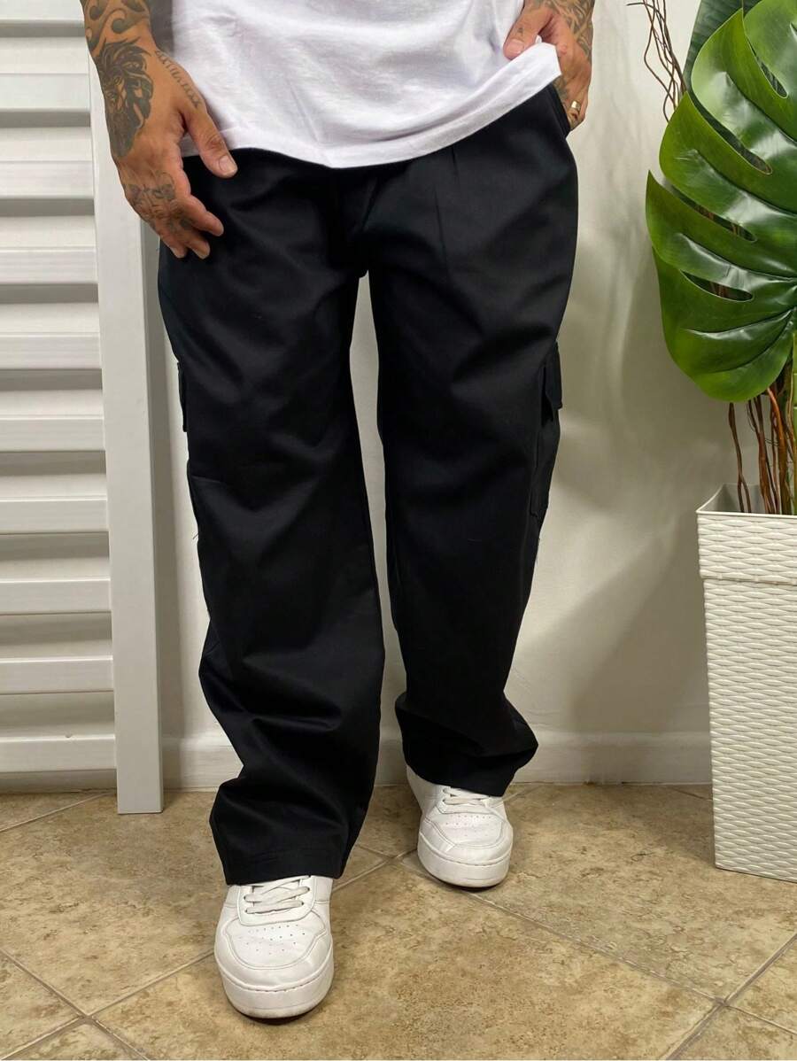 CALCA CARGO MASCULINA - Preto - Visão 1