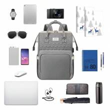 VSNOON Laptop Backpack For Women,15.6 Inch Stylish Rucksack Wide Open, College School Backpack With USB Charging Port, Water Resistant Travel Business Work Bag Computer Bookbag For Men - Grey - View 6