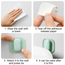 3入組pvc門把手墊防撞貼紙 - 卡其色 - 查看 3