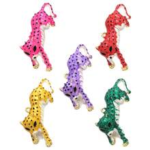 1PC Fashion Enamel Crystal Cut Leopard For Women Men, Beautiful Animal Party Brook Pin, Gemstone Rhinestone Gold Plated Enamel Charm Pin, For Men With Jewelry Gifts - 7.0x3.6cm - View 1