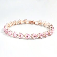 1入新款多彩時尚情人節/節日/愛的週年紀念日禮物珠寶手鍊,適合女友 - 款式二 - 查看 1