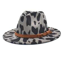 1頂女士多色新款紅楂格紋針織爵士帽，戶外旅行柔軟禮帽，牛仔帽 - 彩色 - 查看 4