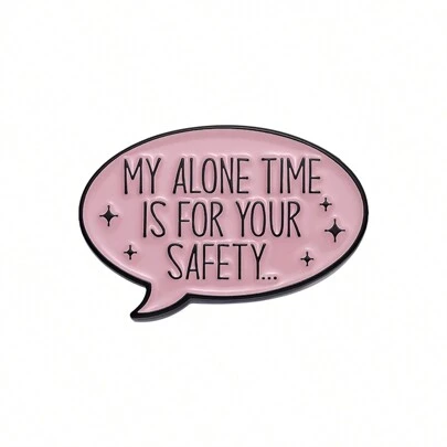 Funny Phrase Quotes Enamel Pins My Alone Time Is For Your Lapel Badge Brooches Backpack Clothes Shirt Pin Jewelry Gift Street Pin For Clothes Bag Charm School Kpop Teacher Supplies Bag Charms Cute Office Accessories Shirts Jacket Christmas Halloween Autumn-Winter Accessories,Suitable For Teens, Youth,Men,Casual, Outdoor, Athletic, Vacation, Graduation Gifts, Birthday, Daily Wear Clothes Pin Teacher Gifts
