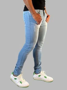 Men Jeans - Rửa trung bình - Xem 4