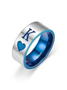 1pc Fashion Creative Romantic Playing Cards KandQ Couples Ring Valentine's Day Surprise Gift - Multicolor-men's K - View 8