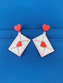 1對女士簡約時尚耳環,適合作為情侶禮物、女士禮物、朋友禮物、最好的朋友禮物 - 時尚 - 查看 1