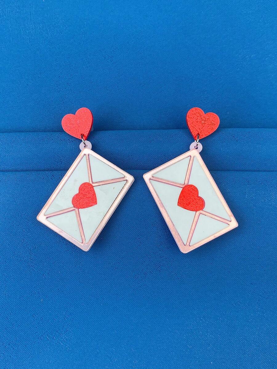 1對女士簡約時尚耳環,適合作為情侶禮物、女士禮物、朋友禮物、最好的朋友禮物 - 時尚 - 查看 1