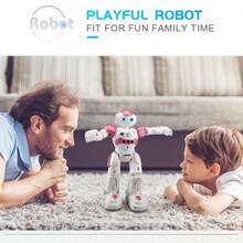 1PC Robot Toy Ir Gesture Remote Control R2 Cady Wida Intelligent Vector Smart Robotica Dancing Robot For Teenages Birthday Gift - Pink - View 2