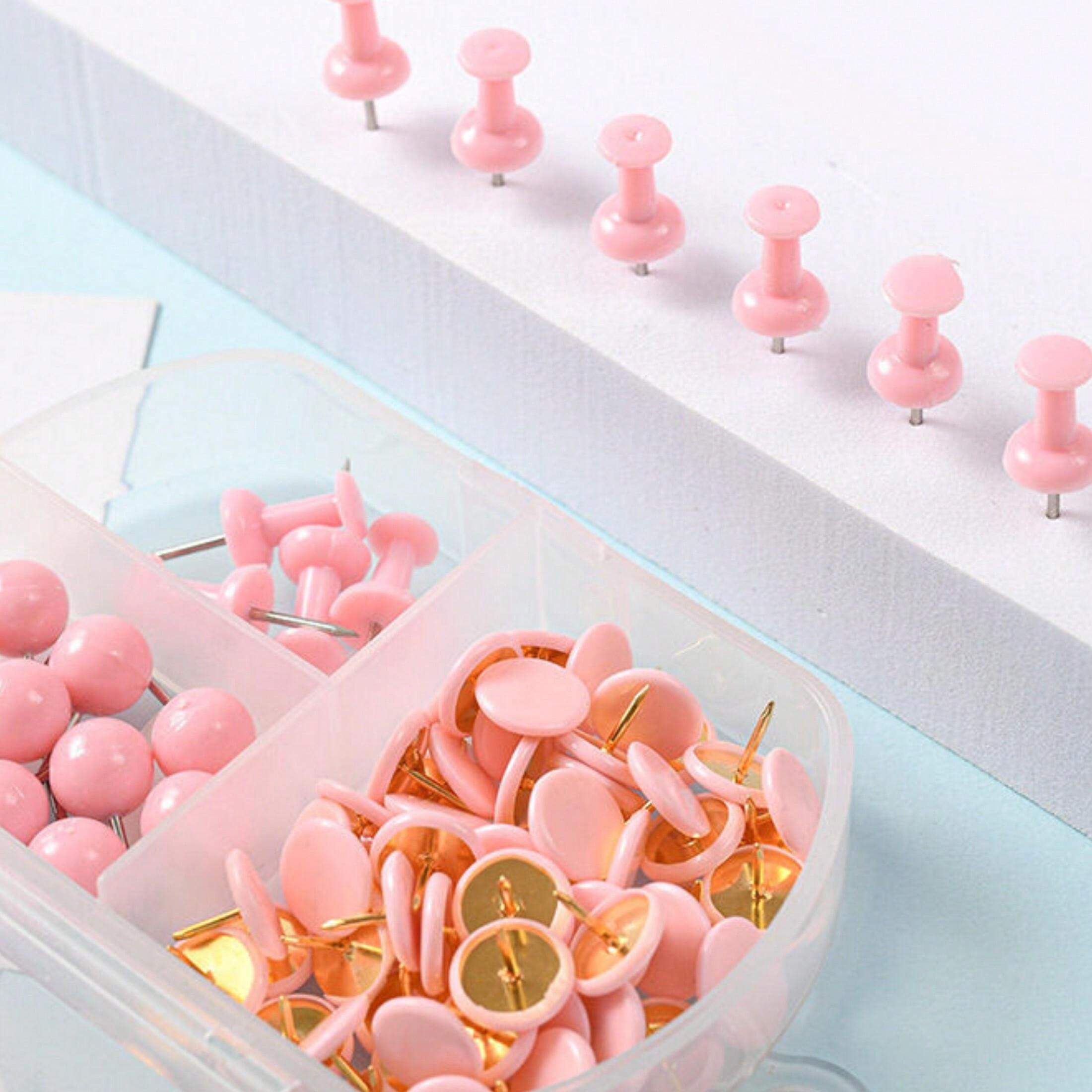 75pcs Pins, Thumb Tacks For Bulletin Board, Stick Pins Thumb Tacks For