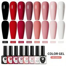 XEIJAYI 1pc 7.3ml Gel Nail Polish, French Nail Polish, Soak Off UV Light Cure Gel Polish, Art Design Manicure Salon DIY Salon Gel - 玫紅色 - 查看 4