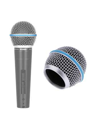 Microphone Grill Grille Ball Head Microphone Grille Replacement For SM58 Wireless Vocal Mics Microphone Accessories