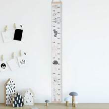 Zerodis Growth Chart, Cute Cartoon Pattern Wall Sticker Height Measure Growth Chart Portable Removable Roll Up Measure Wall Chart Home Room Decoration Hanging Ruler Wall Decor - #1 - View 6