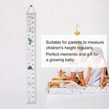 Zerodis Growth Chart, Cute Cartoon Pattern Wall Sticker Height Measure Growth Chart Portable Removable Roll Up Measure Wall Chart Home Room Decoration Hanging Ruler Wall Decor - #1 - View 5