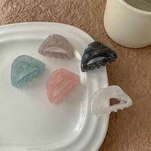 Ins极简风优雅发夹镂空美人鱼渐变色百搭发夹适合刘海或后脑勺 - 顏色B - 查看 2