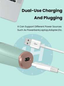 宝宝哺育工具,带吸附功能的安静电动剃发器 - 綠色 - 查看 4