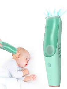 宝宝哺育工具,带吸附功能的安静电动剃发器 - 綠色 - 查看 1