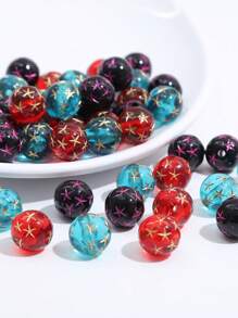 20入組/包含孔的12mm亮透星形亮片,diy珠寶手鍊項鍊製作配件 - 20pcs - 查看 5