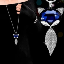 1條女性簡約時尚項鍊,適合情侶、女性、朋友、最好的朋友作為禮物 - 時尚 - 查看 4