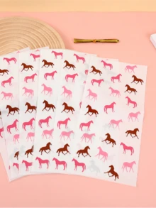 20 件裝馬主題派對禮物袋糖果餅乾包裝袋動物主題生日派對裝飾 - 彩色 - 查看 4