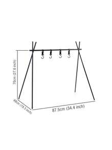 Naturehike 戶外露營儲物架三腳架衣架三角架層架 - 黑色 - 查看 7