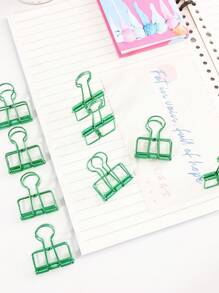 10入組綠色中號多功能盒裝彩色文件夾,適用於文具和辦公用品,便攜方便 - 綠色 - 查看 5