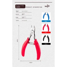 【適用於老年人趾甲厚的情況】足部護理剪刀和指甲刀套裝,鷹喙鉗子設計用於治療剝繭,厚趾甲和內陷趾甲 - 彩色 - 查看 9