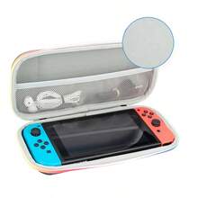 Compatible With Switch OLED Handheld Storage Bag Large Capacity Carrying Hard Case Built-In Camo Switch Storage Bag For NS Switch Game - Grey - View 5