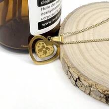 Women Necklace, Heart Shaped Stainless Steel Pendant, Valentine's Day Gift, Holiday Gift For Girlfriend, Couple - Style-9 - View 2