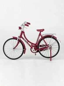 1pc Vintage Style Alloy Bicycle Model - Hot Pink - View 1
