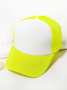 1件男士夏季簡約防曬網眼帽,休閒棒球帽,全兼容卡車帽,司機帽,日常工作帽,情侶帽 - 彩色 - 查看 14