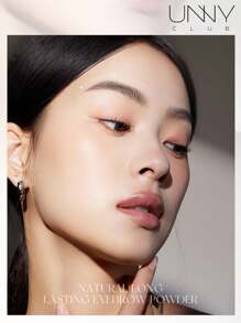 unny club 哑光眉粉、眼影盘、轻盈、顺滑、持久、防水防汗、带镜子、自然渐变、轮廓和眉粉盘 - 04黑茶灰 - 查看 10