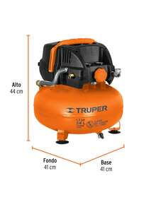 Comp-24S 13830 Compact Oil-Free Compressor 24L 2-2/3hp 127v - A - View 2
