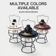 Rechargeable LED Camping Lantern, Retro Style With 3 Mode, Portable  Camping Light With Hook - Bronze - View 9