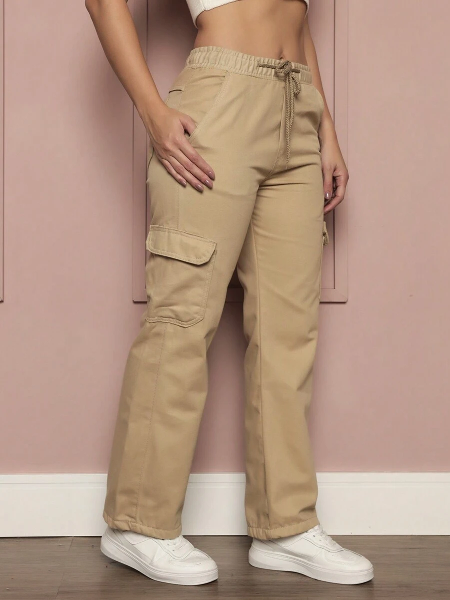 Women Pants - Beige - Visa 1