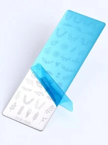 FULL BEAUTY Olive Leaf Flower Nail Art Stamping Plate Summer Fresh Stamp Stencil Printing Manicure Tool,Nail Supplies,Nail Tools,Nail Art Tools,Back To School,Nails,Nail Tools For Press On Nails