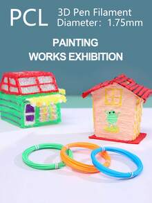 Pcl Low Temperature 3d Printing Pen Filament, 30 Colors, 150m, Bright Colors Without Repeat - PCL 30 Colors 150 Meters - View 6