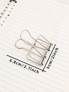 6入組大尺寸多功能收納盒裝彩色活頁夾,銀色,適用於學習和辦公室裝備 - 銀色 - 查看 2