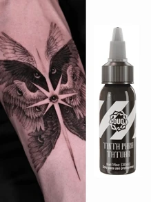 OUO Professional Tattoo Ink 1 Oz Safe, Organic  For Skin 30 Ml - Black - View 3