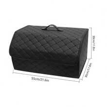 Easypie Selection Organisateur de coffre de voiture 1 pièce Grande boîte de capacité Sac de rangement multifonctionnel pour outils de voiture Rangement et rangement Sac pliant en PU pour boîte de rangement d\"urgence