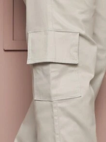 Women Pants - 灰色 - 查看 3