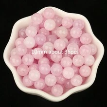 4/6/8/10 毫米天然綠松石瑪瑙石英碧玉石珠圓形寬鬆間隔珠適合珠寶製作 Diy 配件 - 10mm about 36pcs - 查看 11