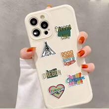 50pcs,,原始風景標誌貼,水瓶頭盔行李貼diy剪貼簿,手機殼日記禮品印章裝飾貼,手機創意玩具貼,物體裝飾貼！ Diy行李滑軌等貼紙,節日禮物,情人節禮物！ - 美國俄勒岡州風景 - 查看 7