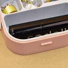 1入組迷你便攜式珠寶收納盒,防水且可拆式